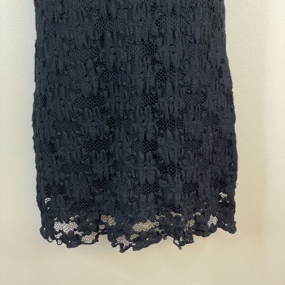 Vintage Y2K Whimsigoth Empire Waist Crochet Lace Top Size L Mid Length Elena - Picture 4 of 13